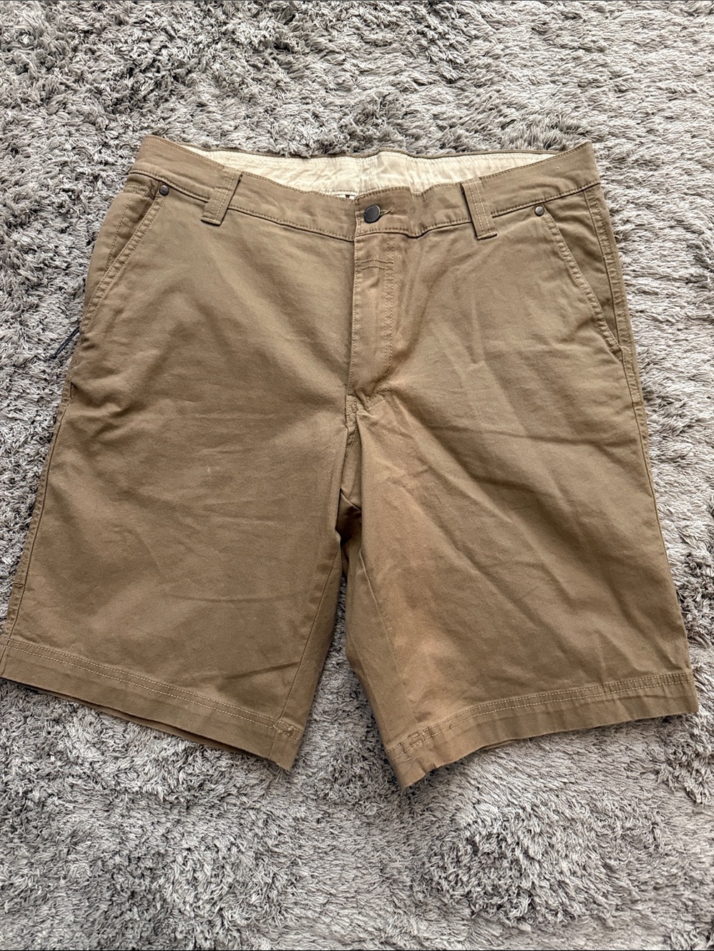 Men's Casual Cotton Chino Columbia Shorts - Brown